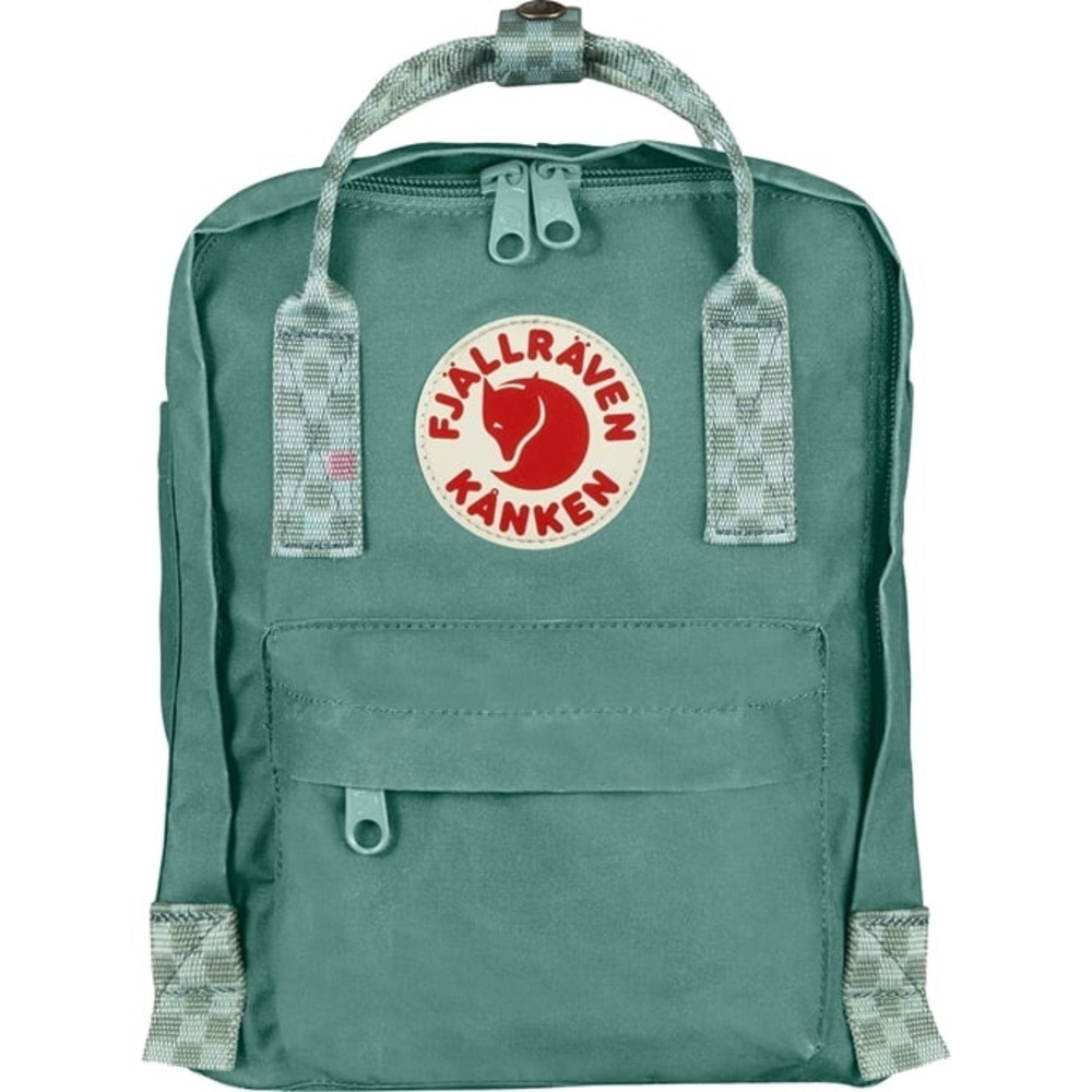 Fjallraven Kanken Mini Frost Green-Chess Pattern